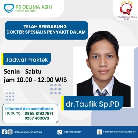 Telah Bergabung dr. Taufik, Sp. PD (Spesialis Penyakit Dalam)