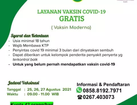 Layanan Vaksin Covid-19 Moderna
