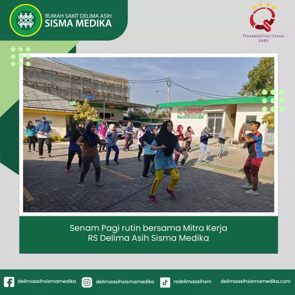 Senam Pagi rutin bersama Mitra Kerja