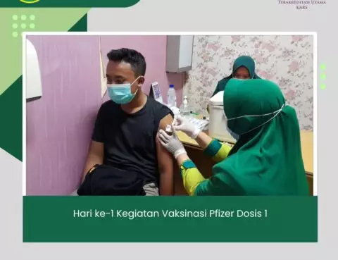 Kegiatan Vaksinasi Pfizer Dosis 1