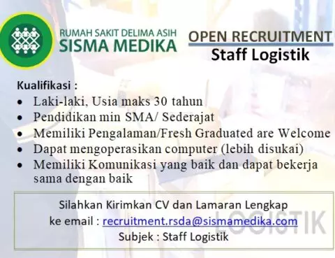 lowongan pekerjaan staff logistik