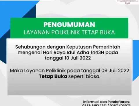 Pelayanan Klinik Hari Idul Adha