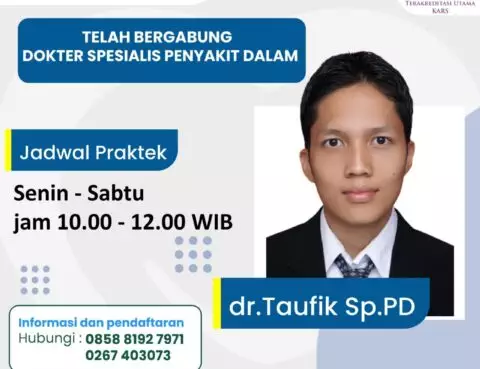 Telah Bergabung dr. Taufik, Sp. PD (Spesialis Penyakit Dalam)